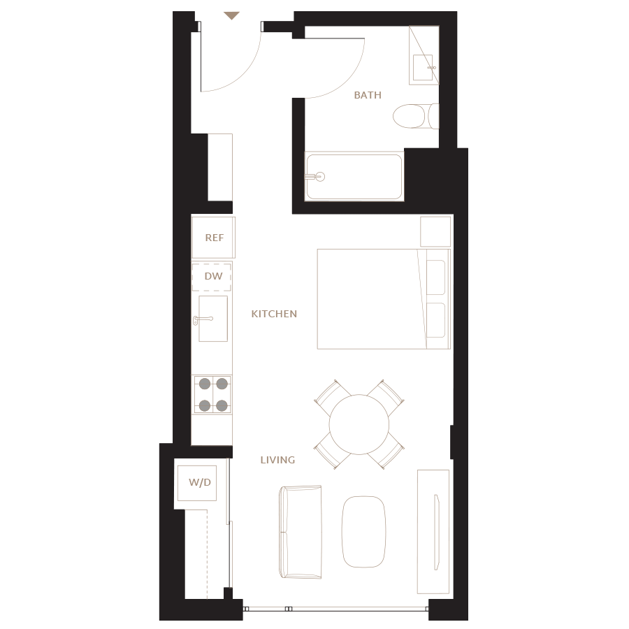 Floor Plan Image of Apartment Apt 1003